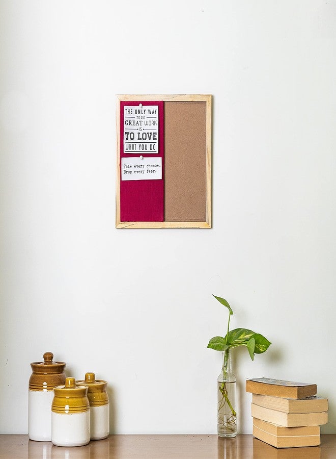 IVEI Wooden DIY Wooden Combination of Pin Board & Hobby Board for Painting - Bulletin Board - Wood Sheet for Painting, Craft, Decoupage, Resin Art Work & Decoration - Wine - Image 1